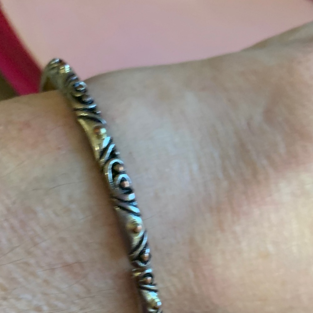 Silver-tone  Filigree Women's Bracelet - Silver